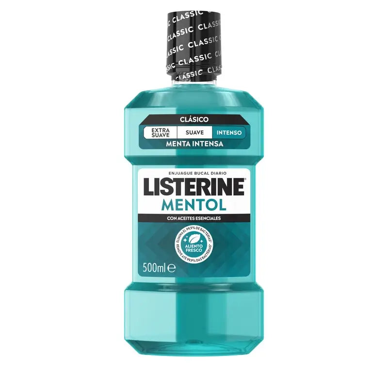 LISTERINE Bain de bouche au menthol, 500 ml