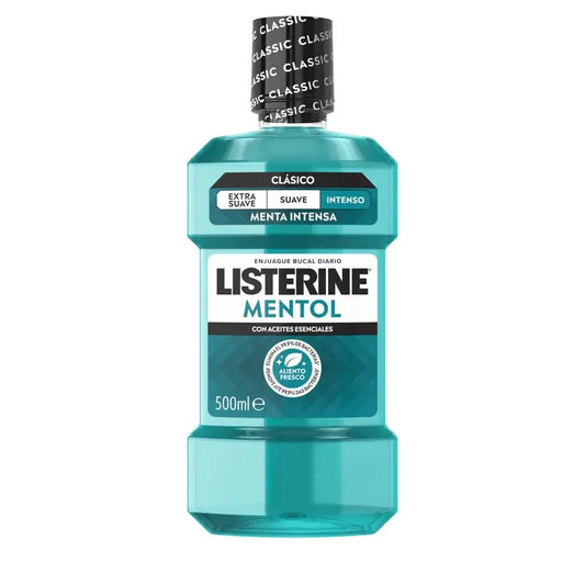 LISTERINE Bain de bouche au menthol, 500 ml