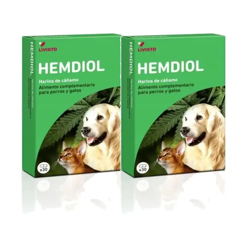Livisto Hemdiol Flex Pack 2 x 30 gélules pour chiens/chats