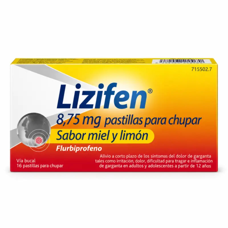 Lizifen 8.75 mg Miel et Citron, 16 pastilles