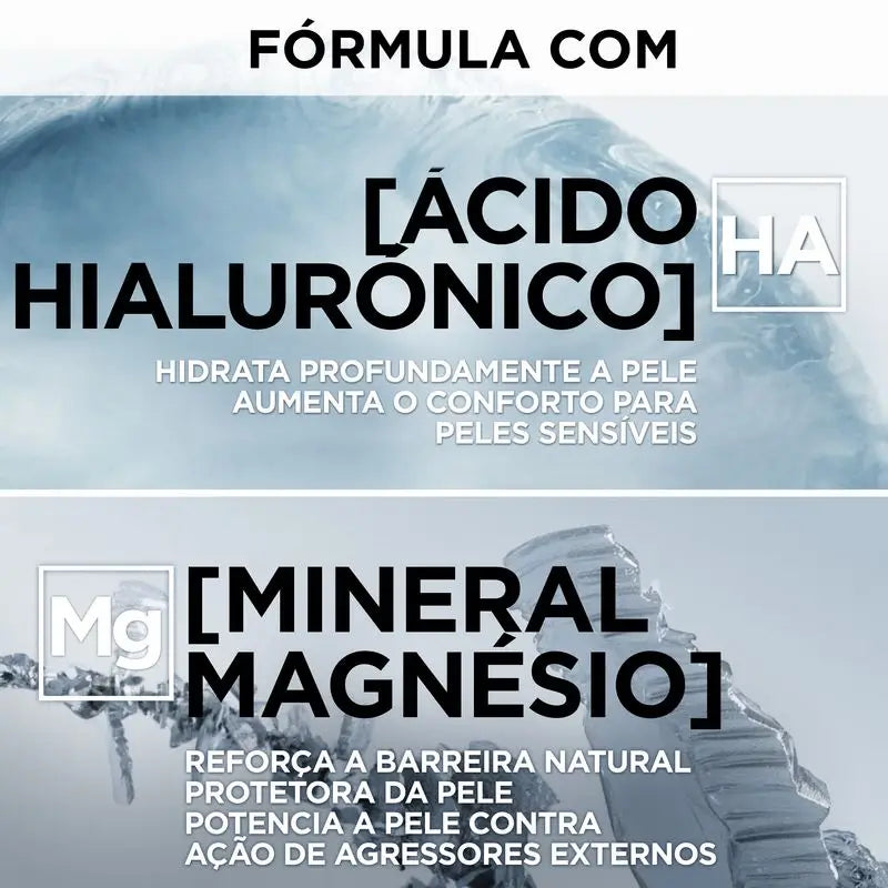 L'Oréal Paris Men Expert Nettoyant Visage Défense Magnésium : Hypoallergénique, Minéral Magnésium & Acide Hyaluronique