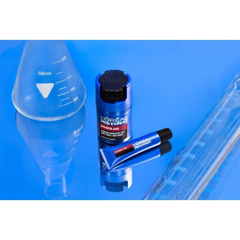 L'Oréal Paris Men Expert Power Age Contour des Yeux Anti-Age avec Acide Hyaluronique [Nouveau Pack Vitalift].