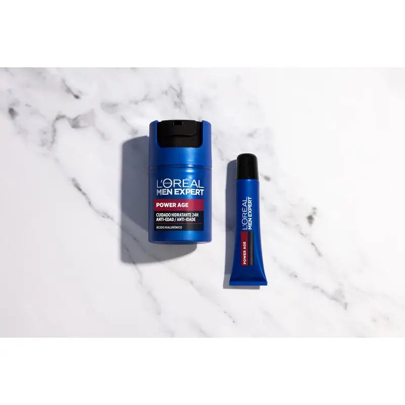 L'Oréal Paris Men Expert Power Age Contour des Yeux Anti-Age avec Acide Hyaluronique [Nouveau Pack Vitalift].