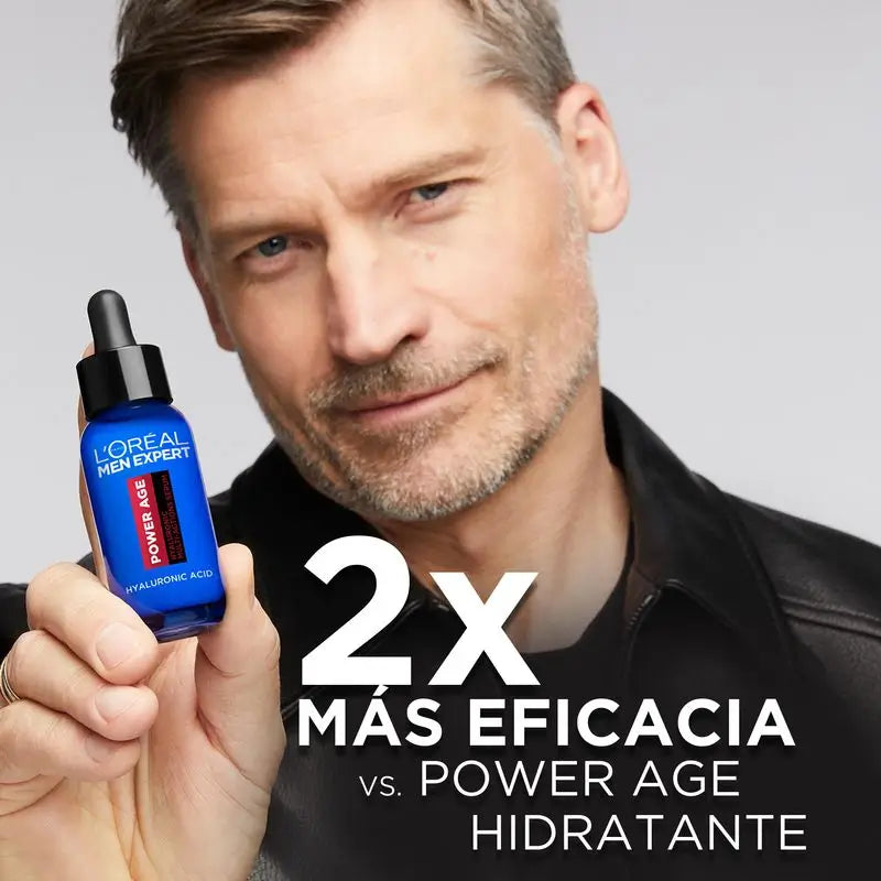 L'Oréal Paris Men Expert Power Age Serum : Anti-âge avec acide hyaluronique, réduit les rides