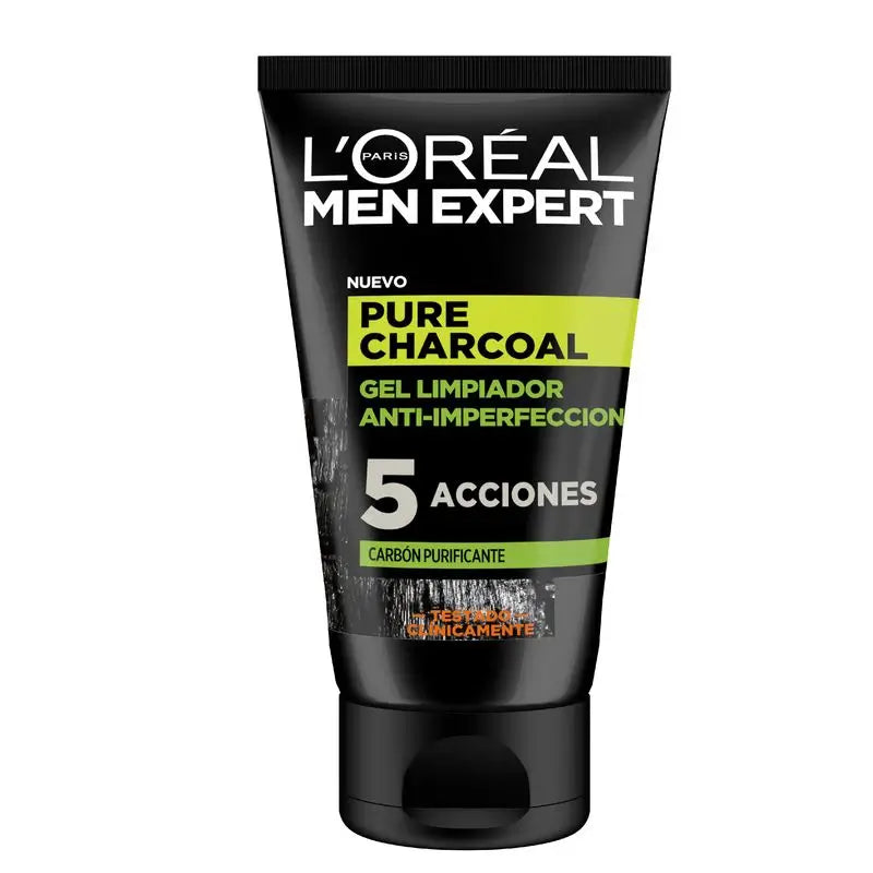 L'Oréal Paris Men Expert Gel Nettoyant Anti-Imperfection au Charbon Pur 100 Ml