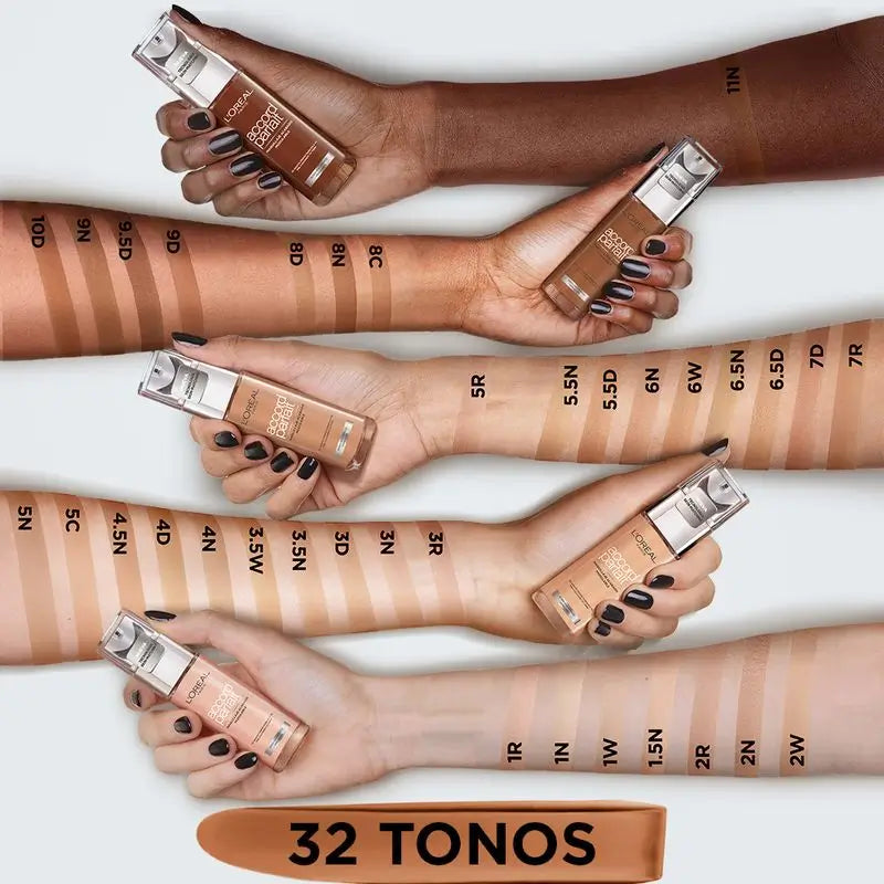 L'Oréal Paris Accord Parfait Base de Maquillage Acide Hyaluronique 2N