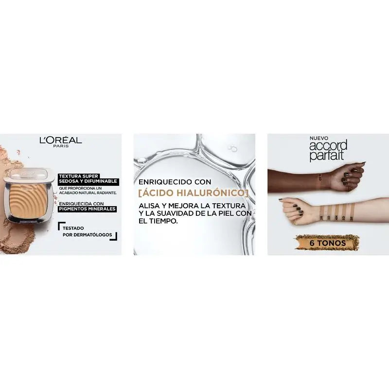 L'Oréal Paris Accord Parfait Fond de teint poudre hydratante 3.