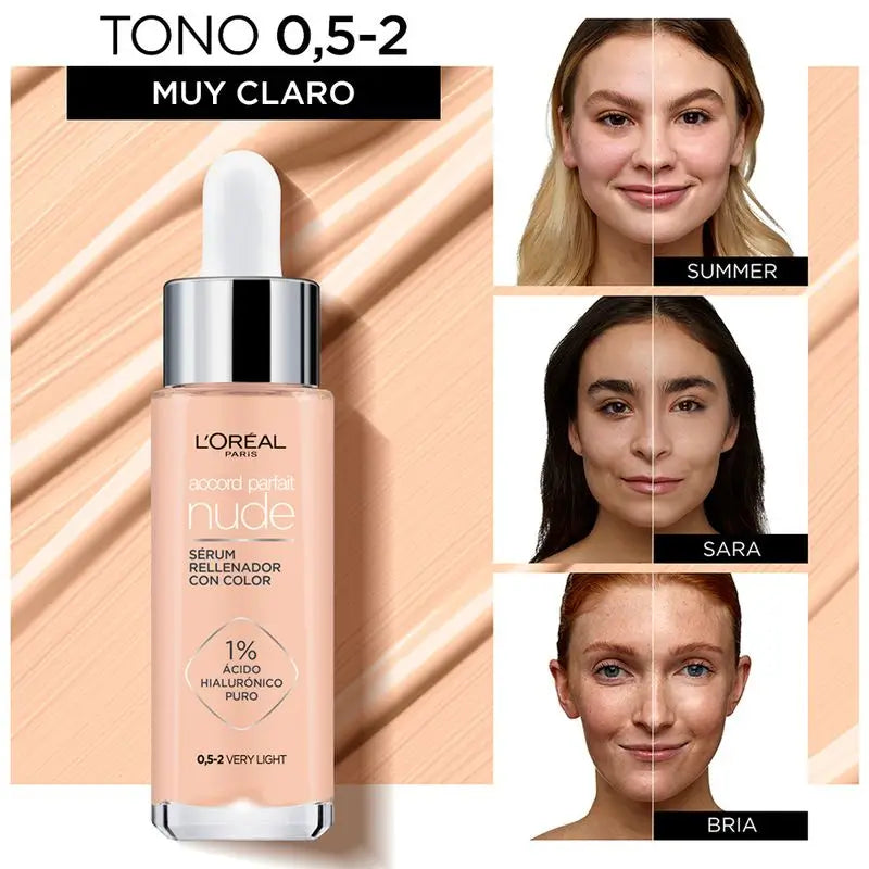 L'Oréal Paris Accord Parfait Colour Serum 0.5-2 Very Light Shade