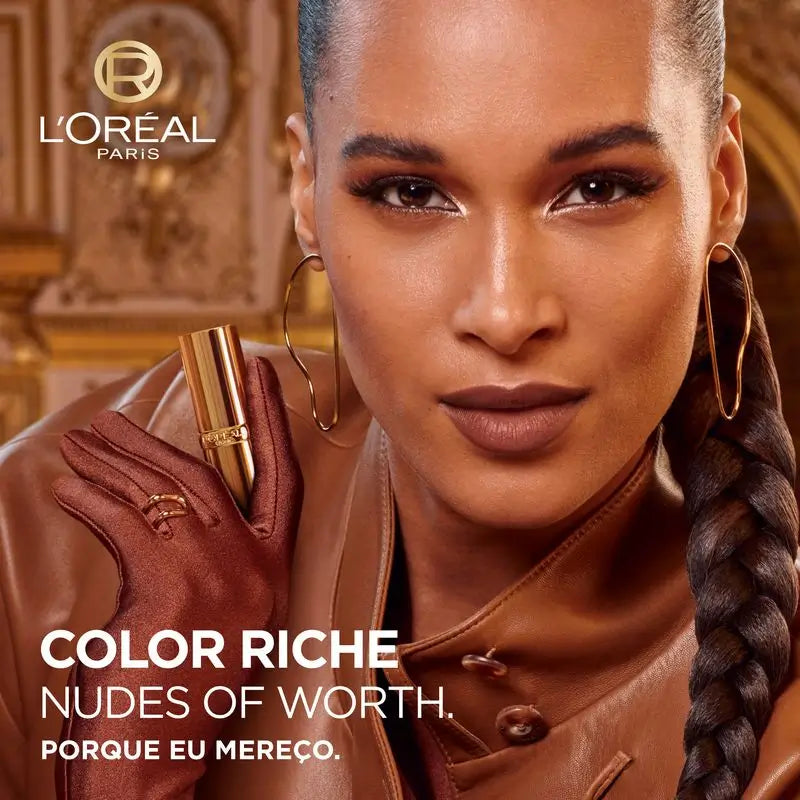 L'Oréal Paris Rouge à lèvres Color Riche Nudes Of Worth Satin Lip Gloss Shade 505 Nude Resilient