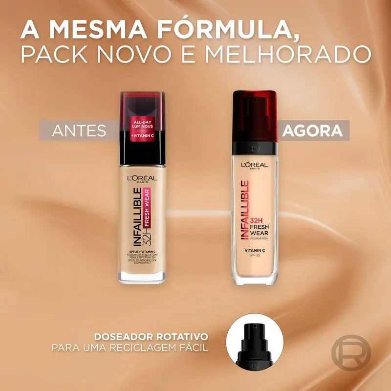 L'Oréal Paris Fond de teint Infaillible 32H Freshwear 30Ml Shade 100