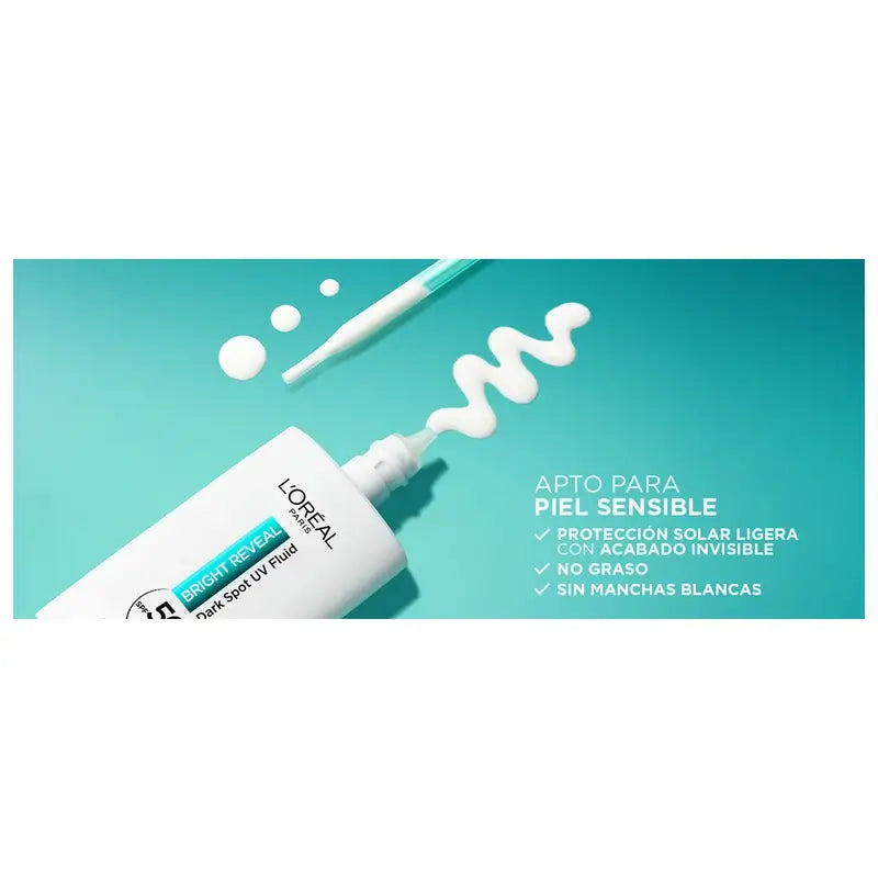 L'Oréal Paris Bright Reveal Fluide hydratant anti-imperfections avec filtre UV Spf50+ et Niacinamide