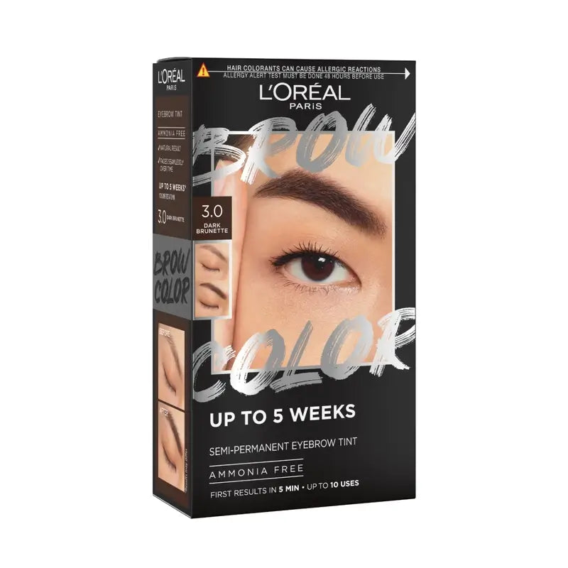 L'Oréal Paris Brow Colour Couleur de sourcils semi-permanente 3.0 Brun foncé