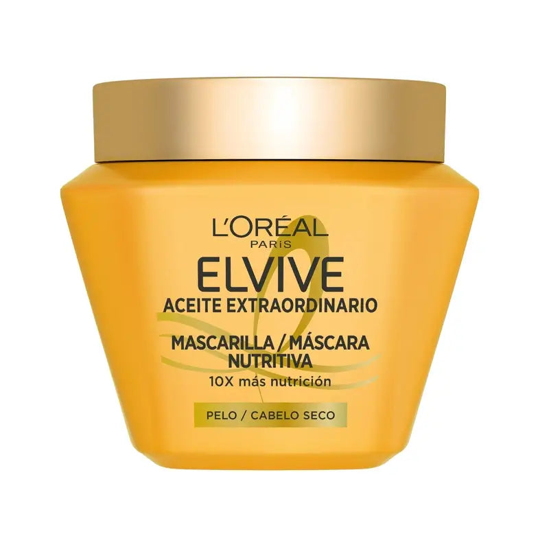 L'Oréal Paris Elvive Masque Nourrissant à l'Huile Extraordinaire, 310 ml