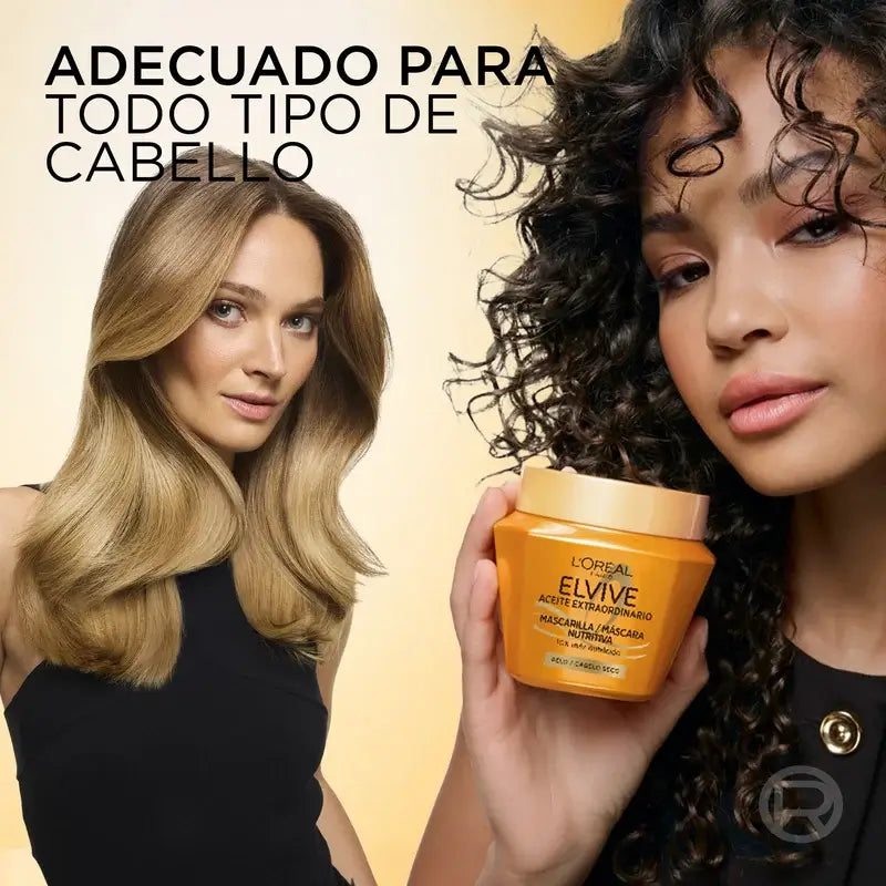L'Oréal Paris Elvive Masque Nourrissant à l'Huile Extraordinaire, 310 ml