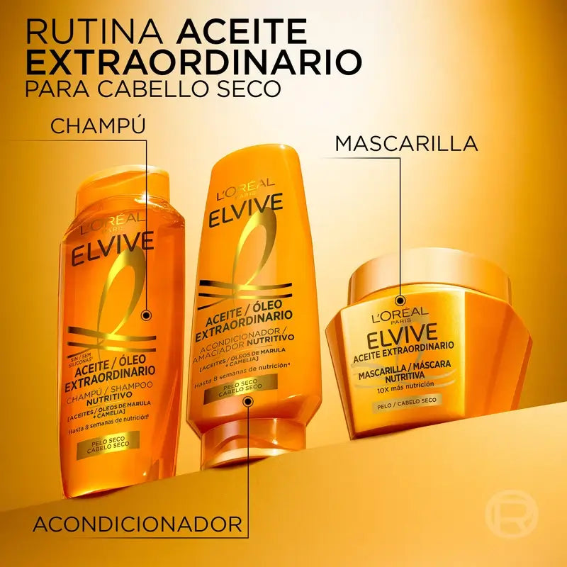 L'Oréal Paris Elvive Masque Nourrissant à l'Huile Extraordinaire, 310 ml