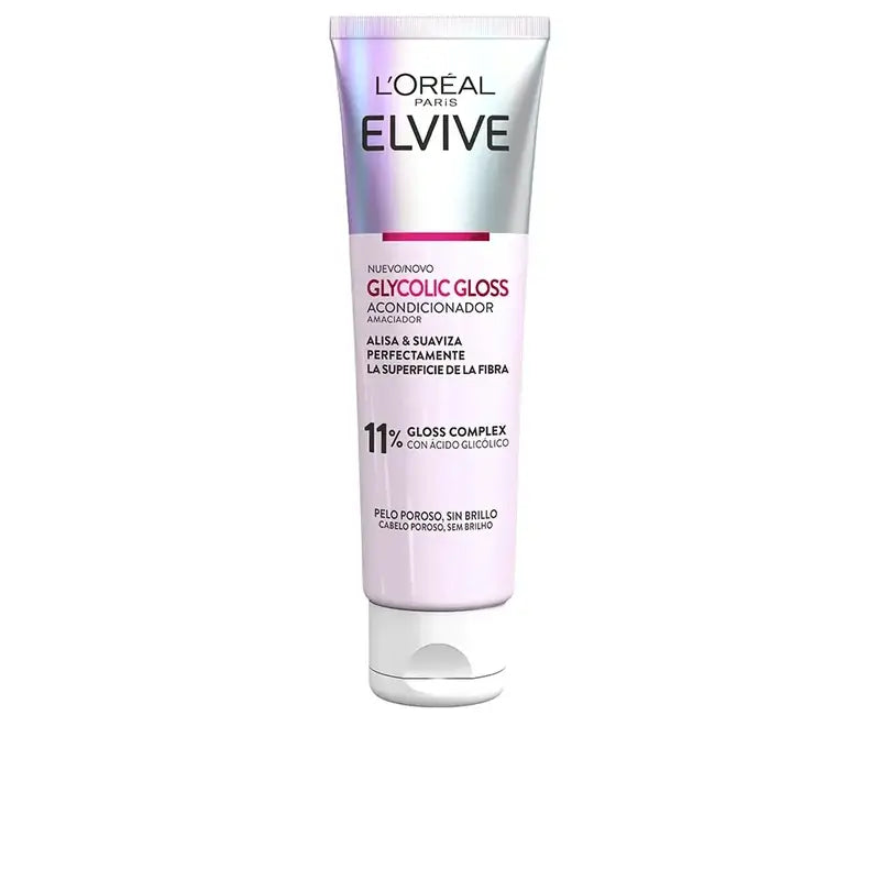 L'Oréal Paris Elvive Glycolic Gloss Conditioner Acide Glycolique Conditionneur Glycolique Cheveux doux et brillants
