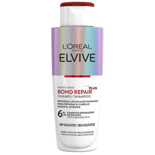 L'Oréal Paris Elvive Bond Repair Plus Shampooing Fortifiant, 200 ml