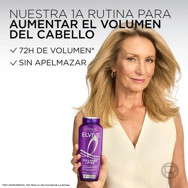 L'Oréal Paris Elvive Shampooing Volumisant, avec Peptides de Collagène, 700 ml