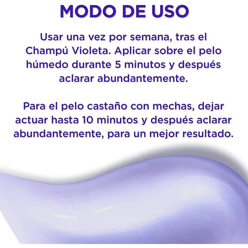L'Oréal Paris Elvive Color Vive Violet Conditionneur matifiant pour cheveux méchés, blonds ou gris 150Ml