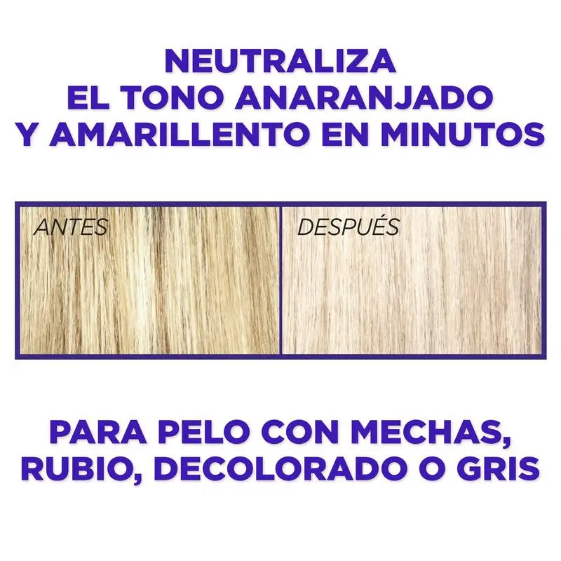 L'Oréal Paris Elvive Color Vive Mask : Violet matifiant pour cheveux blonds, gris ou méchés, 250Ml