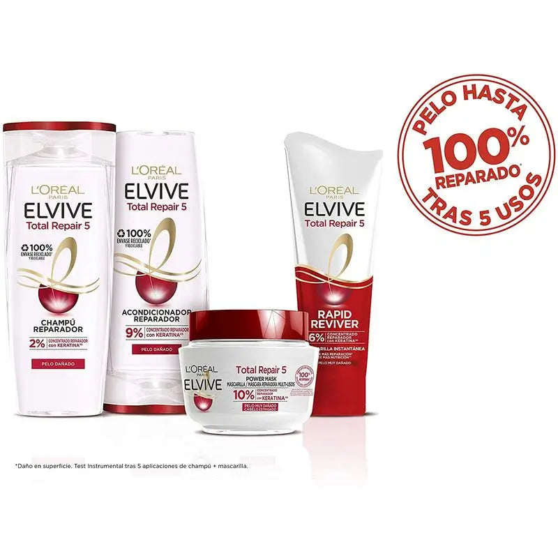 L'Oréal Paris Elvive Total Repair 5 Masque Réparateur pour Cheveux Abîmés 310 Ml
