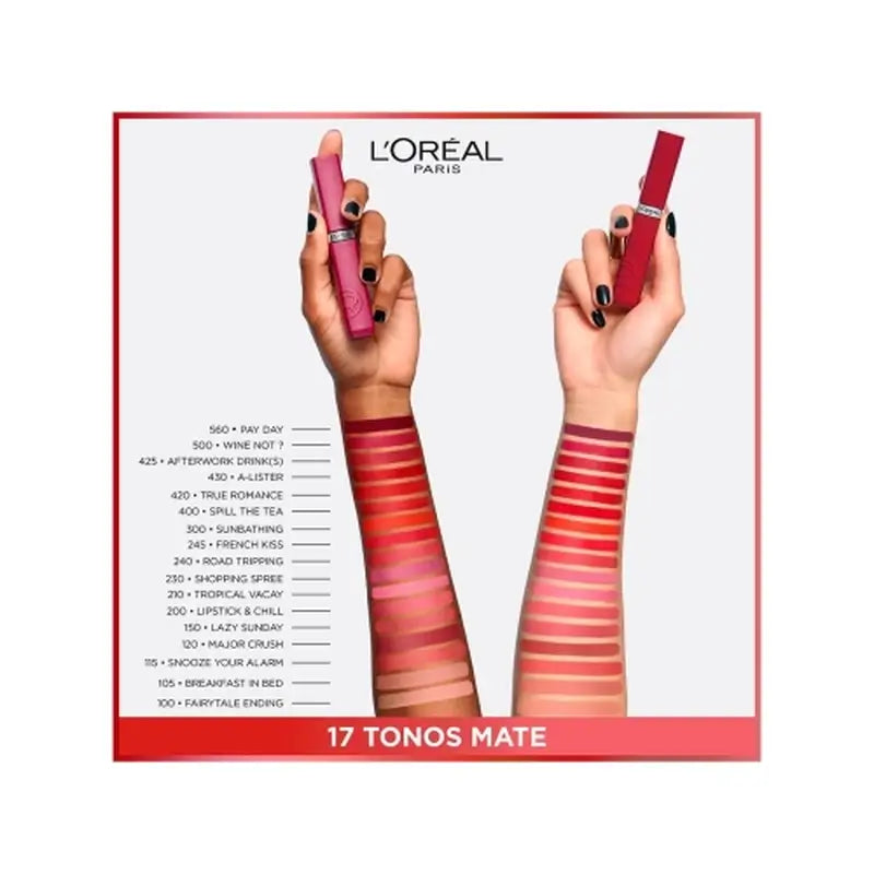 L'Oréal Paris Infaillible Le Matte Resistance Matte Finish 16H*. Teinte 150 Wine Not ?