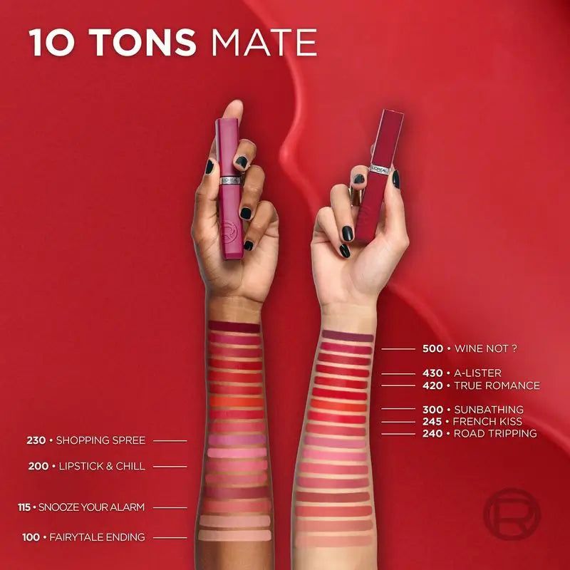 L'Oréal Paris Infaillible Le Matte Resistance Matte Finish 16H*. Teinte 200 Rouge à lèvres & Chill