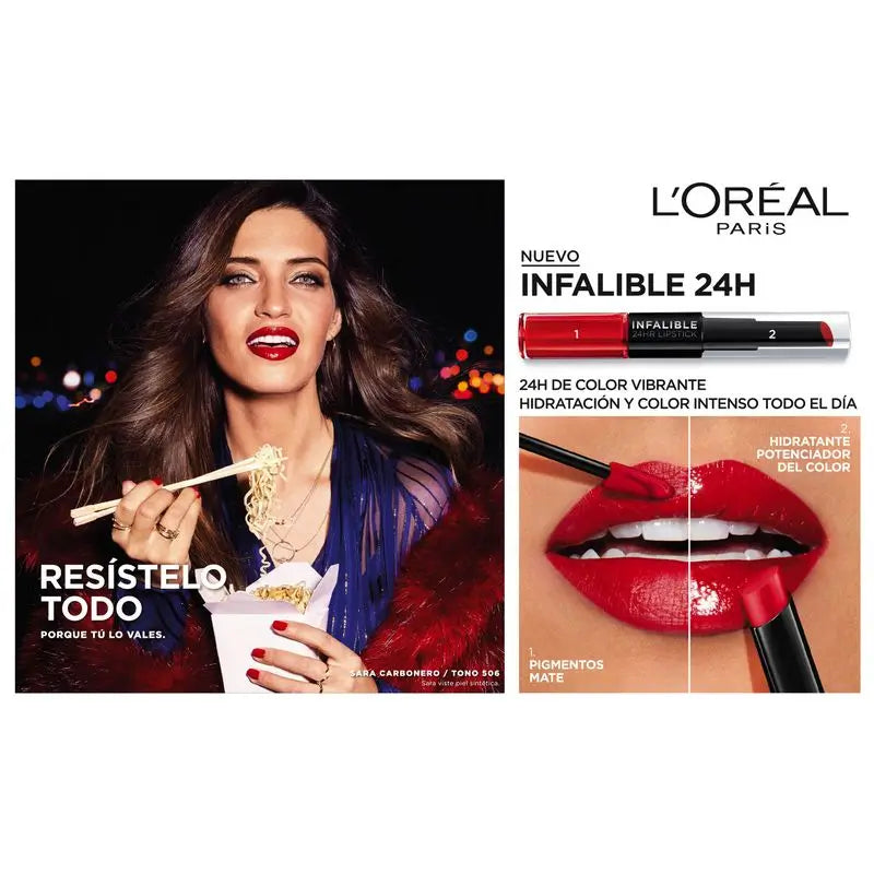 L'Oréal Paris Infallible 24H 213 Toujours Teaberry Rose Rouge à lèvres permanent