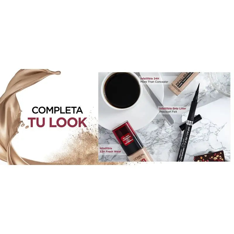 L'Oréal Paris Infallible 24H Poudre Compacte Matte Longue Durée Teinte 140 Beige Doré Pour Peaux Moyennes