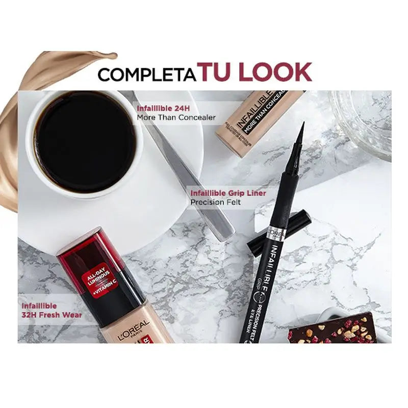 L'Oréal Paris Infallible 24H Poudre Compacte Matte Longue Durée Teinte 140 Beige Doré Pour Peaux Moyennes