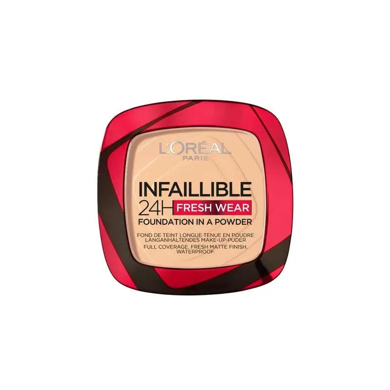 L'Oréal Paris Infallible 24H Poudre Compacte Matte Longue Durée Teinte 40 Cachemire Pour Peaux Claires