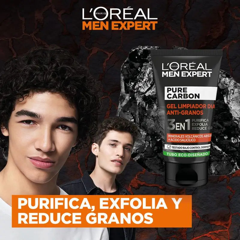L'Oréal Paris Men Expert Pure Carbon Gel Anti-Grain 100Ml