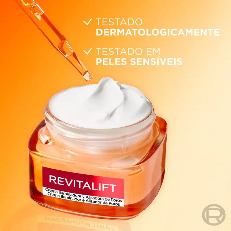 L'Oréal Paris Revitalift Vitamine C Gel Crème Eclaircissant et Réducteur de Pores