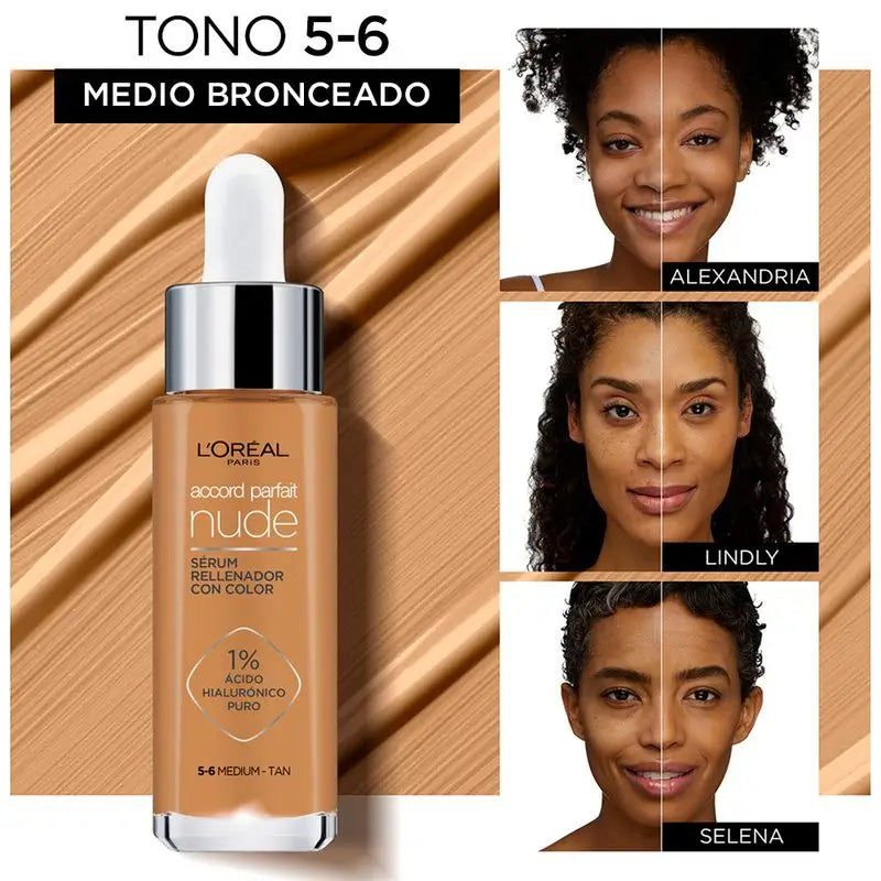 L'Oréal Paris Accord Parfait Colour Serum Shade 5-6 Medium Dark