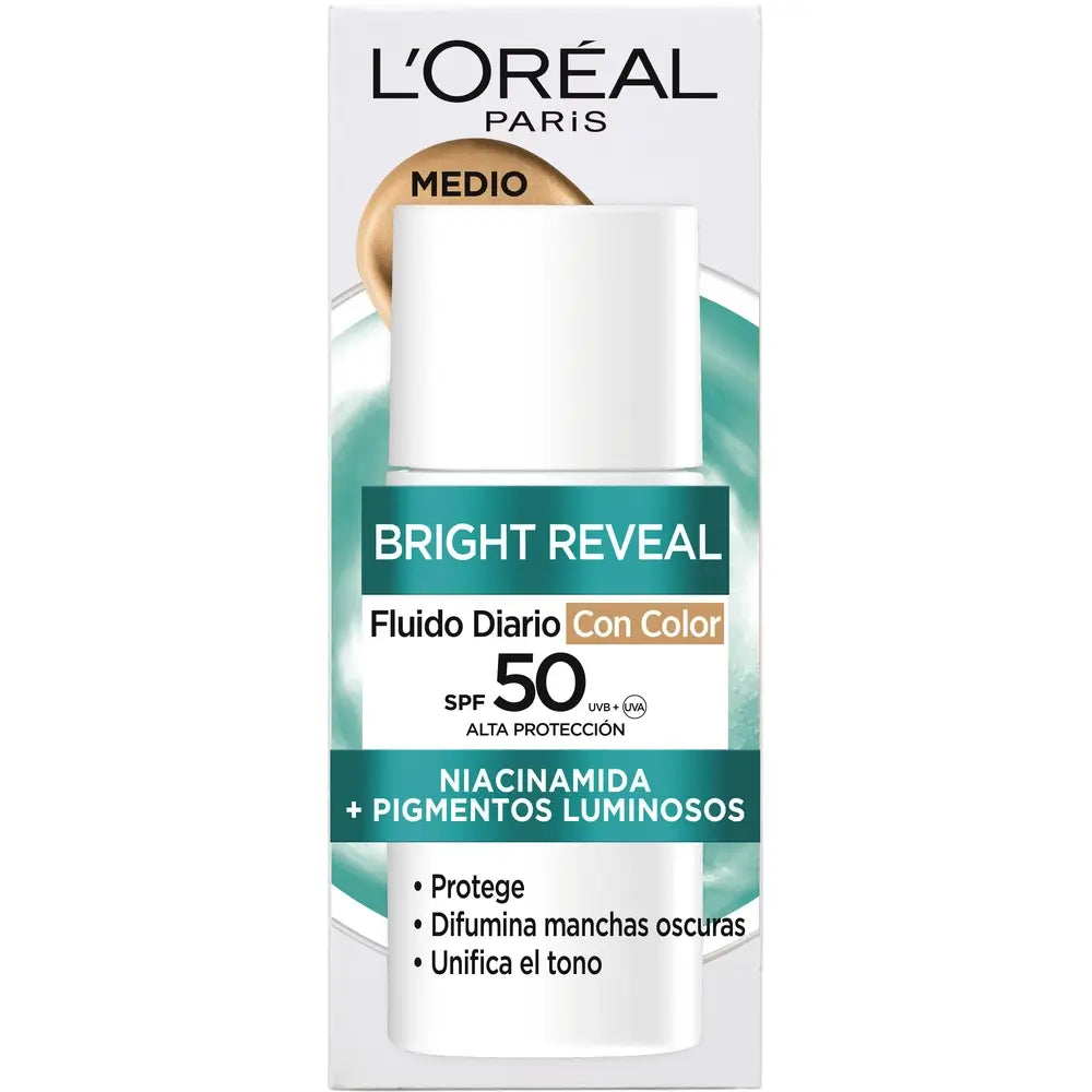 L'Oreal Paris Skincare Uv Bright Reveal Medium , 50 ml
