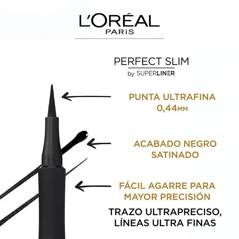 L'Oréal Paris Super Liner Perfect Slim Grey Eyeliner liquide ultra précis