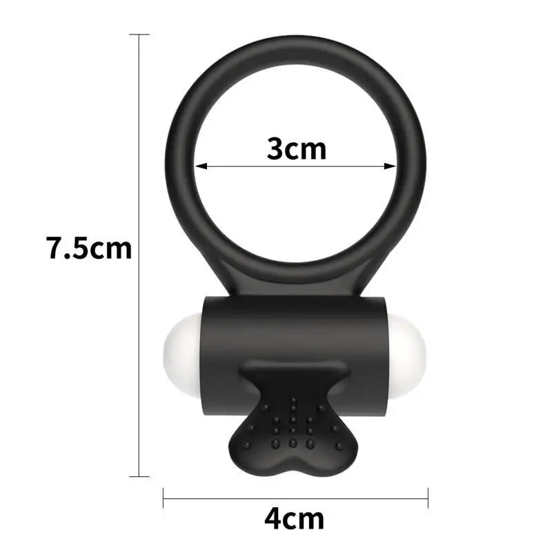Lovetoy Anneau Vibrant Power Clit Noir Modèle 2