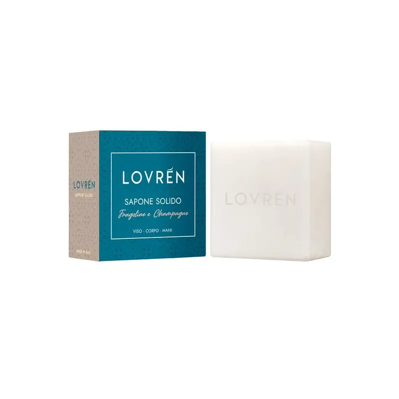 Lovrén Strawberry & Champagne Dermosapon Savon solide, 100 gr