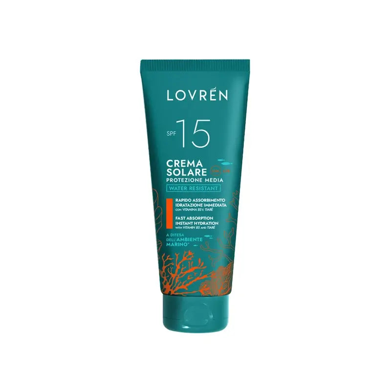 Lovrén Solaire Crème solaire Spf15 Moyenne protection, 100 ml