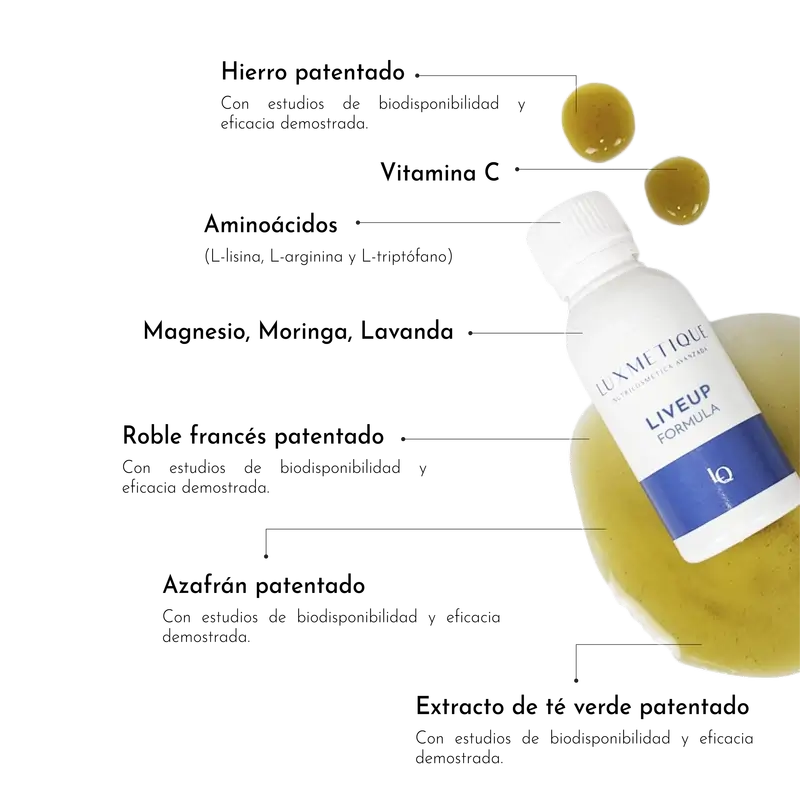 Luxmetique Liveup Formula, 15 flacons buvables x 30 ml
