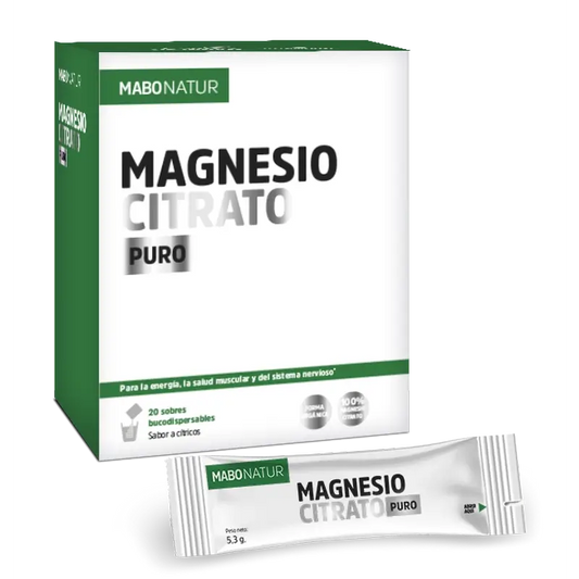 Mabonatur Citrate de Magnésium Pur, 20 sachets