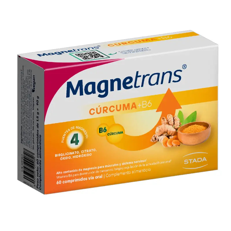 Magnetrans Magnetrans Curcuma 355 mg Magnésium + Vitamine B6, 60 gélules