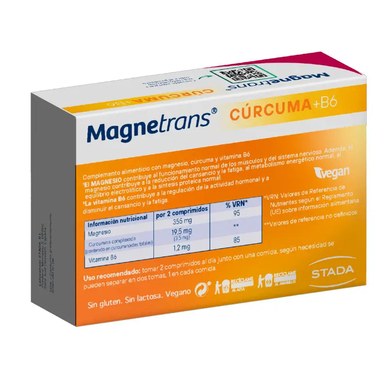 Magnetrans Magnetrans Curcuma 355 mg Magnésium + Vitamine B6, 60 gélules