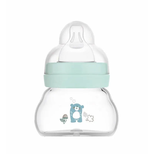 Mam Baby Biberon Crystal Feel Good Bleu mat, 90Ml