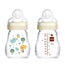 Mam Baby Baby Baby Baby Bottle Crystal Feel Good Neutral Matt, 170Ml