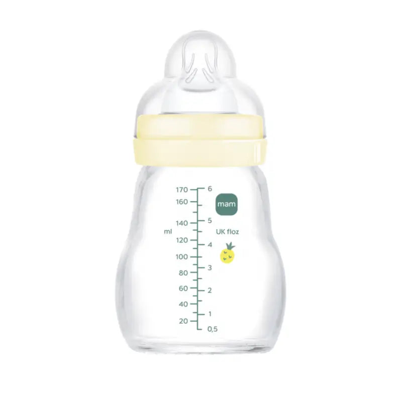 Mam Baby Baby Baby Baby Bottle Crystal Feel Good Neutral Matt, 170Ml