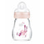 Biberon Mam Baby Crystal Feel Good Matt Pink, 170 ml