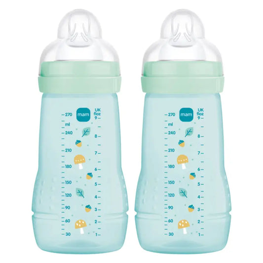 Mam Baby Easy Active Biberon Bleu vif, 2X270Ml