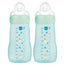 Mam Baby Easy Active Biberon Bleu vif, 2X270Ml