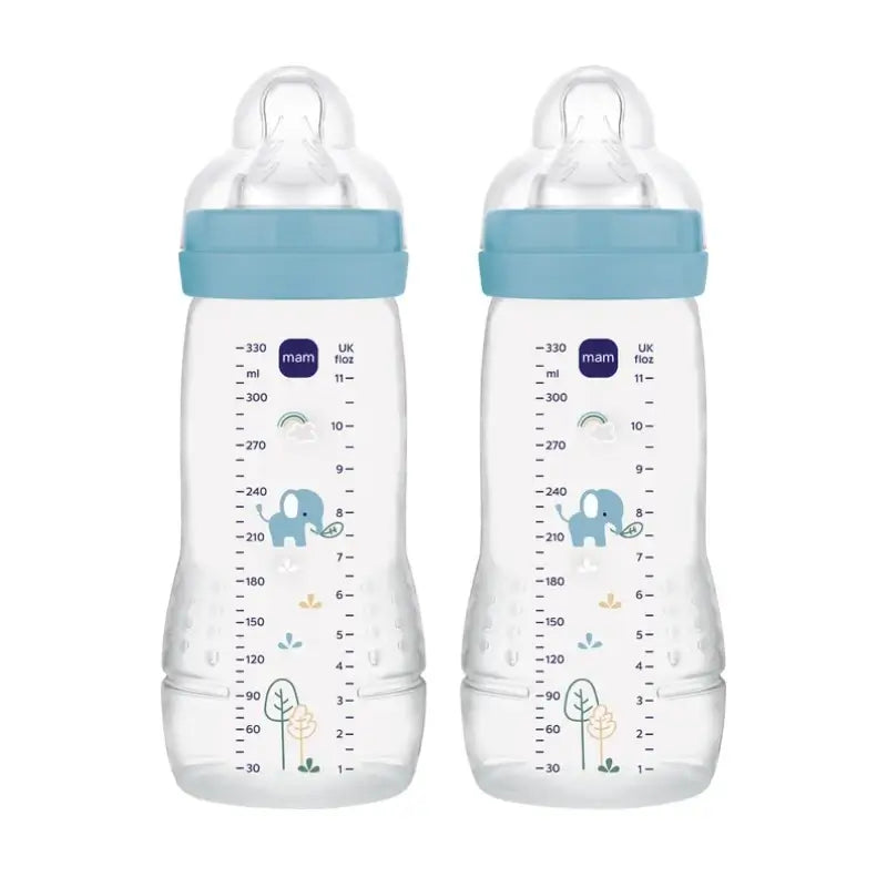 Mam Baby Baby Easy Active Bottle Bright Blue, 2X330Ml